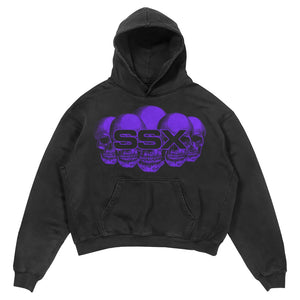 SSX SWAROVSKI SKULL HOODIE